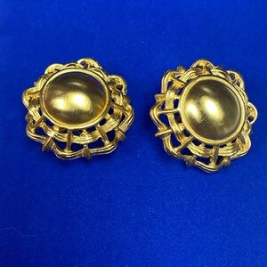 Vintage Anne Klein Dome Clip Ons
